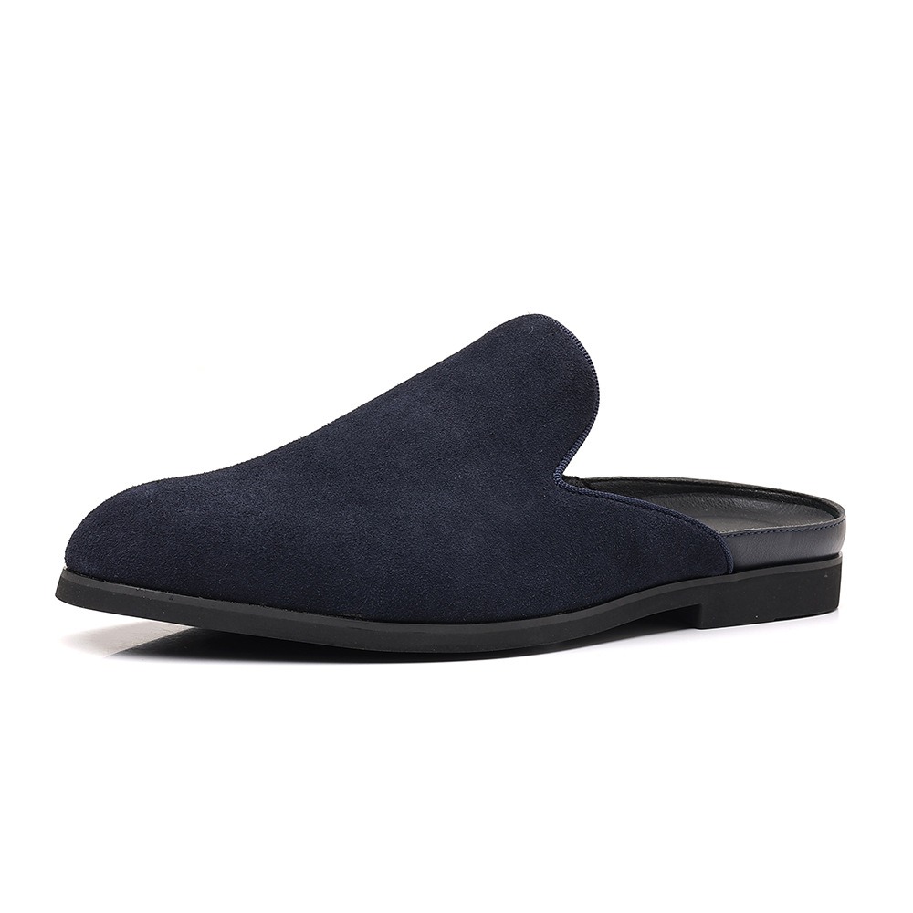 Men Shoes Formal - Suede Mules for Man Loafers Formal