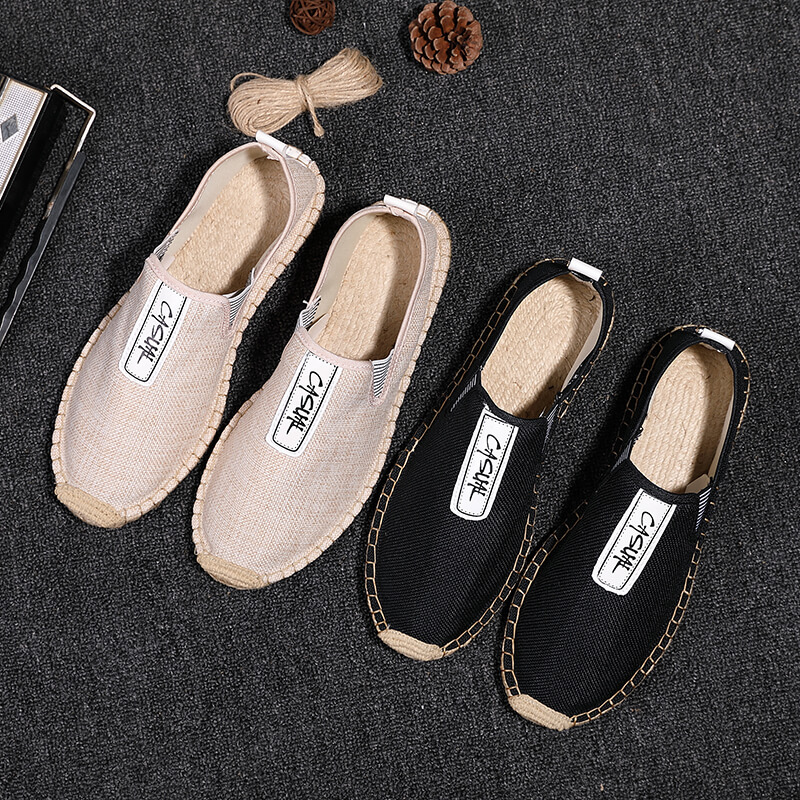 Men Shoes Loafers - Linen Male Casual Shoes Loafers Mens