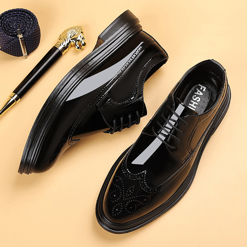 Men's Patent Leather Brogue Dr - Men Shoes Formal review and price