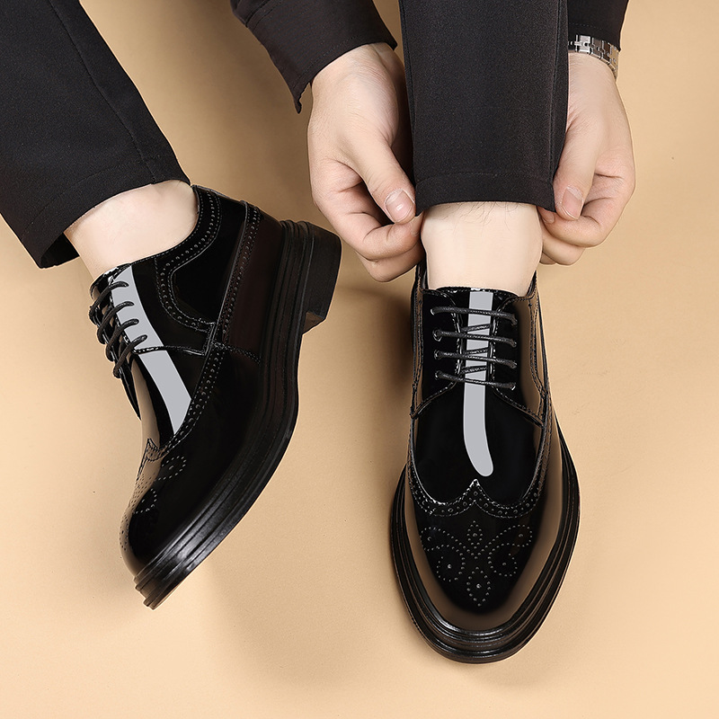 Men's Patent Leather Brogue Dr - Men Shoes Formal review and price