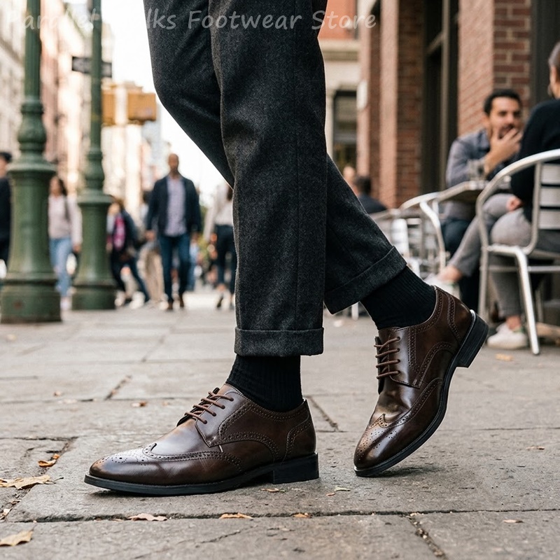 Men Brogue Derby Shoes Formal  - Men Shoes Formal review and price
