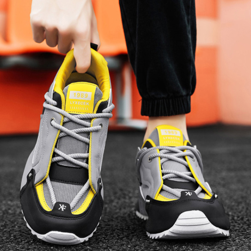 Grey Black And Yellow Chunky D - Men'S Shoes Yellow And Black review and price