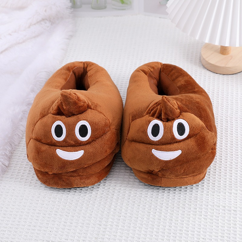 Funny Poop Emoji Plush Slipper - Men Shoes Models review and price