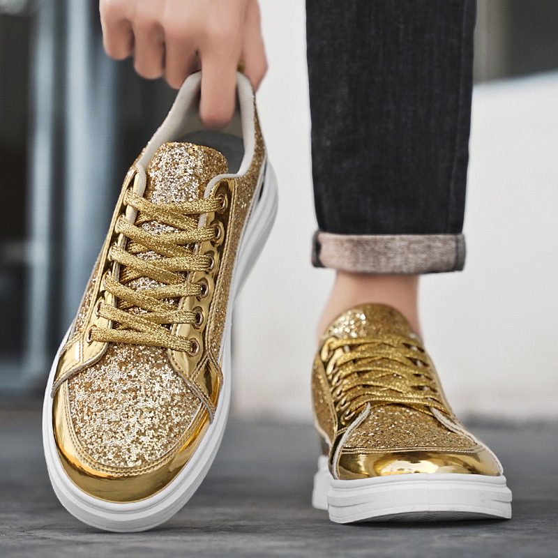Gold Men's Sneakers 2025 New L - Men'S Shoes Size 43 In Us review and price