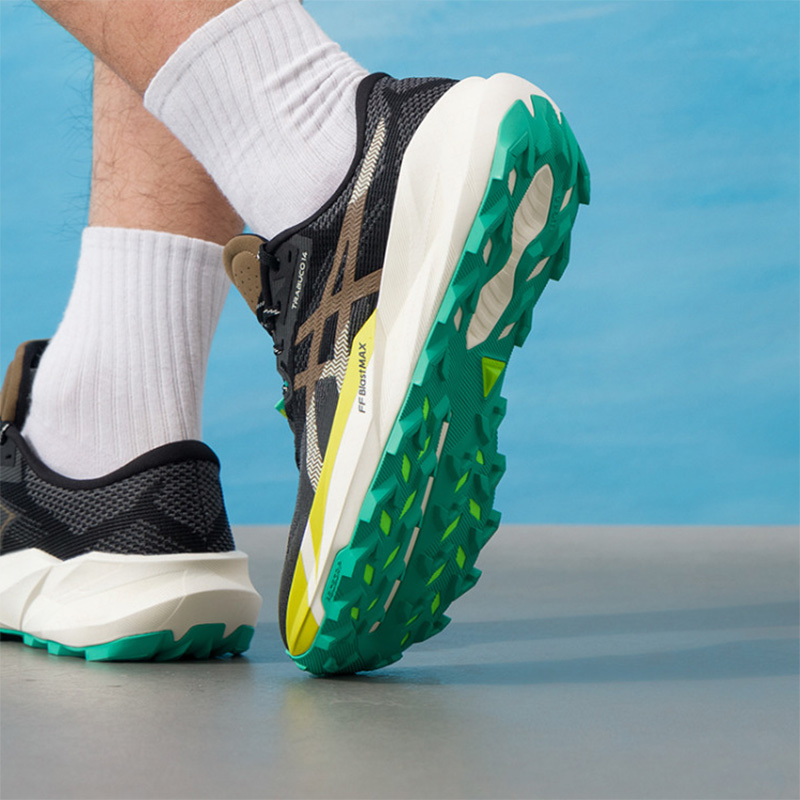 Asics  Men TRABUCO 14 Black Br - Men'S Shoes Yellow And Black review and price