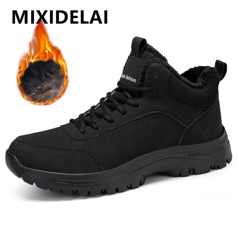 Winter Men's Boots Warm Plush  - Men Shoes Everyday review and price