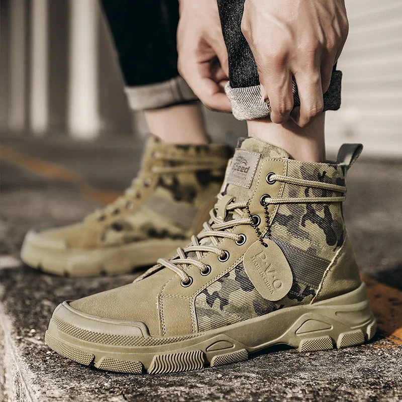 High-Top Boots for Men Autumn  - Men Shoes Everyday review and price
