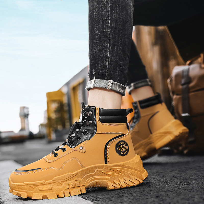 2025 New Men's Yellow Black Hi - Men'S Shoes Yellow And Black review and price
