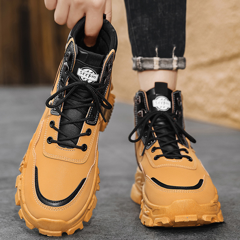 2025 New Men's Yellow Black Hi - Men'S Shoes Yellow And Black review and price