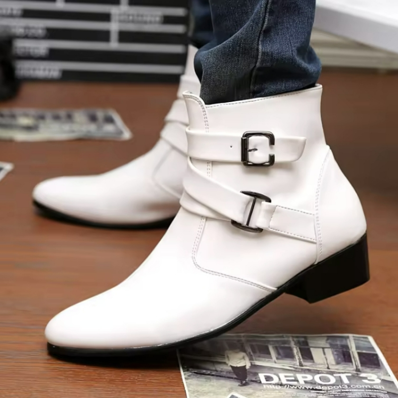 Luxury Men Boots Leather Chels - Men Shoes Formal review and price