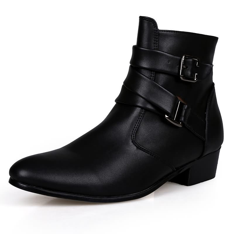 Luxury Men Boots Leather Chels - Men Shoes Formal review and price
