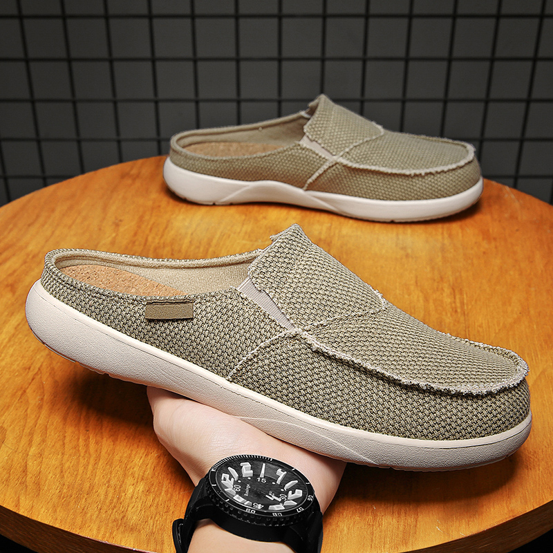 Canvas Slip on Half Shoes for  - Men Shoes Xxl review and price