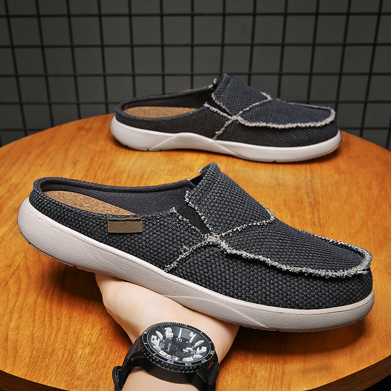 Canvas Slip on Half Shoes for  - Men Shoes Xxl review and price