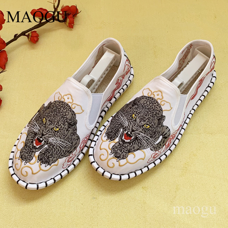 Unisex Chinese Style Embroider - Men Shoes Loafers review and price