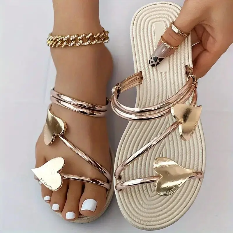 Elegant Women's Heart Flat San - Men'S Shoes Size 43 In Us review and price