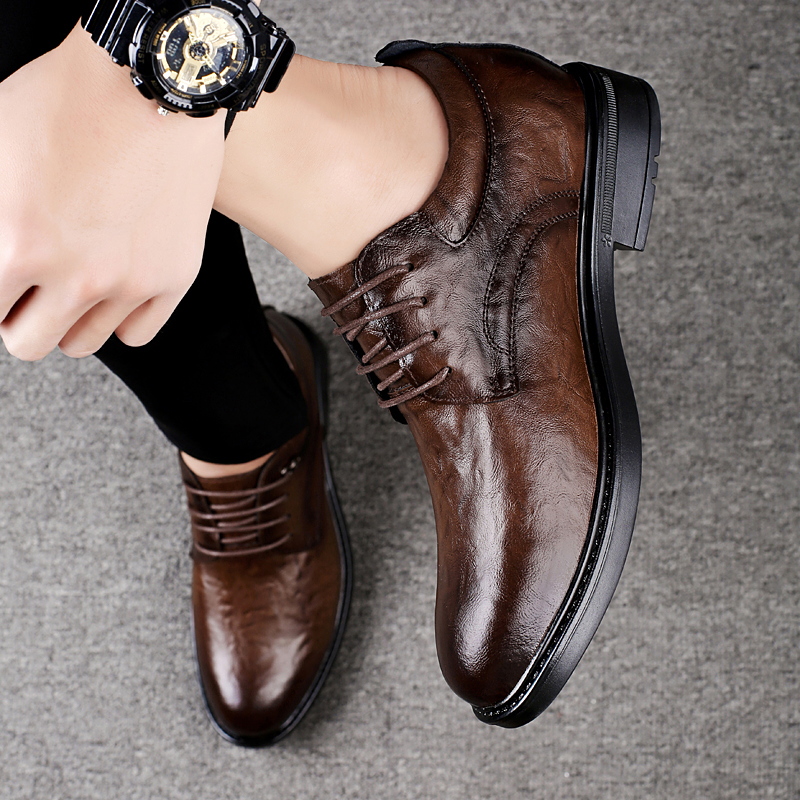 Leather Casual Elevator Shoes  - Men Shoes Formal review and price